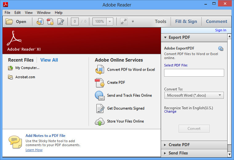 Phần mềm đọc các file PDF Adobe Reader