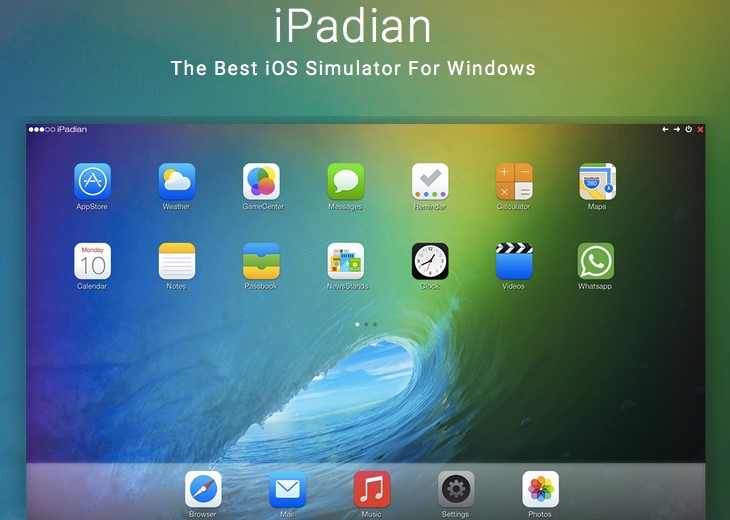 Phần mềm iPadian iPhone Emulator