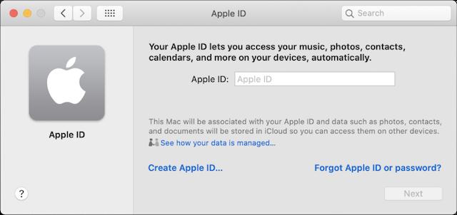 Tạo ID Apple trên hệ điều hành MacOS