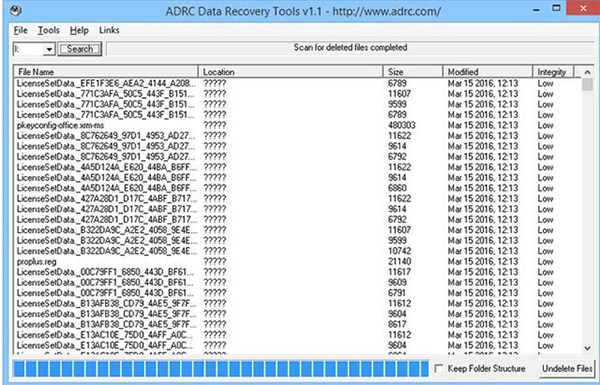Khôi phục dữ liệu với ADRC Data Recovery Tools