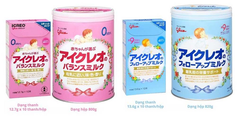 Sữa Glico của Nhật được nhiều mẹ tin dùng