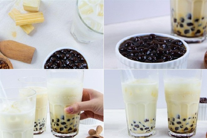 Cách làm sữa tươi trân châu đường đen tại nhà dễ ẹc ngon ngất ngây - Vietgle.vn