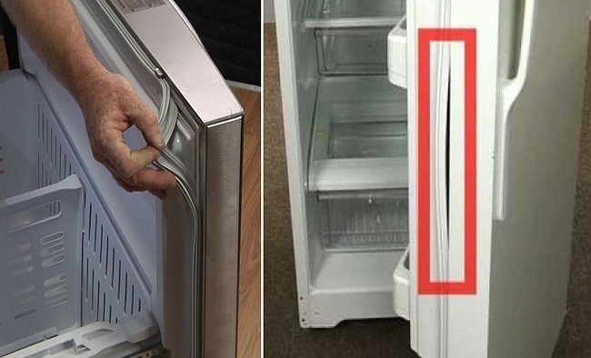 Viền cao su bị hở làm tủ lạnh mất hơi lạnh