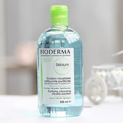 Nước tẩy trang cho da dầu Bioderma Sébium H2O nắp màu xanh lá