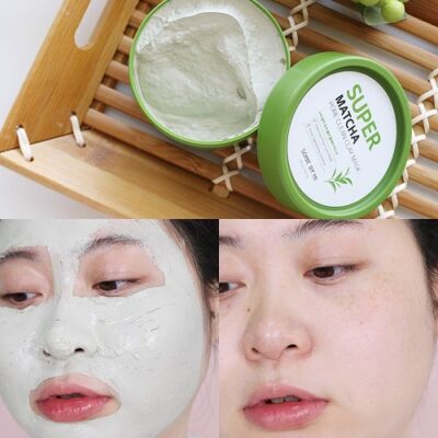 Mặt Nạ Đất Sét Giúp Se Khít Lỗ Chân Lông Some By Mi Super Matcha Pore Clean Clay Mask