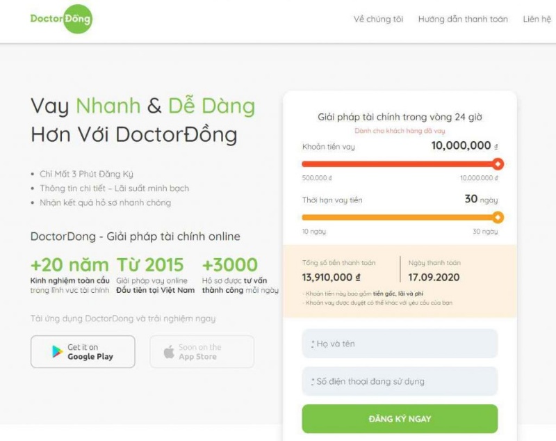 Doctor Đồng – Giải pháp tài chính Online