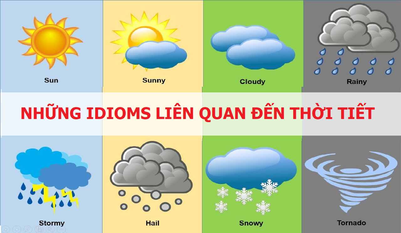 Những idioms trong tiếng Anh liên quan đến thời tiết