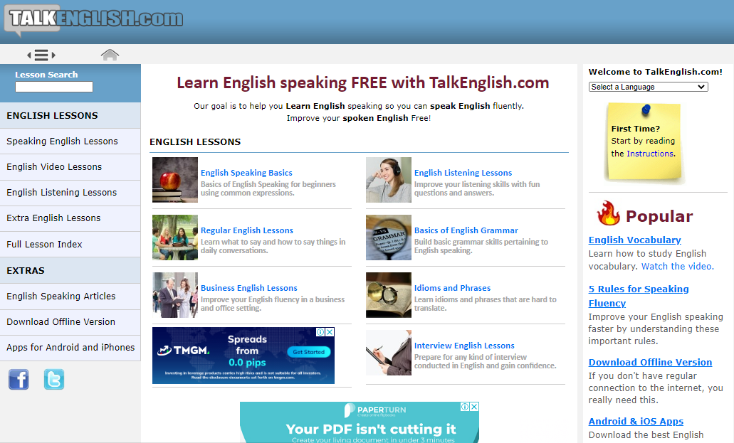 Trang web học tiếng Anh miễn phí: Kĩ năng Speaking