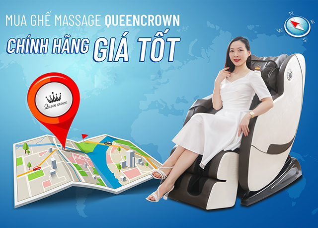 Mua ghế massage chất lượng, giá tốt tại Queen Crown