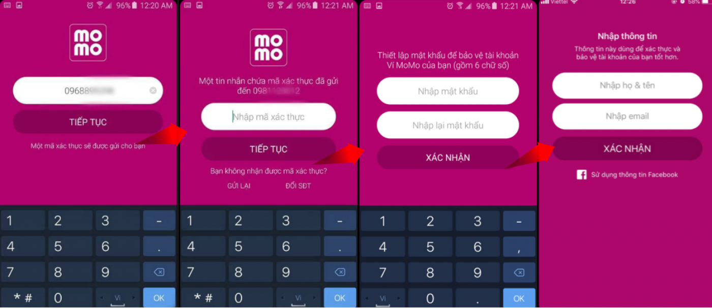 Tải và đăng ký tài khoản trên ứng dụng Momo